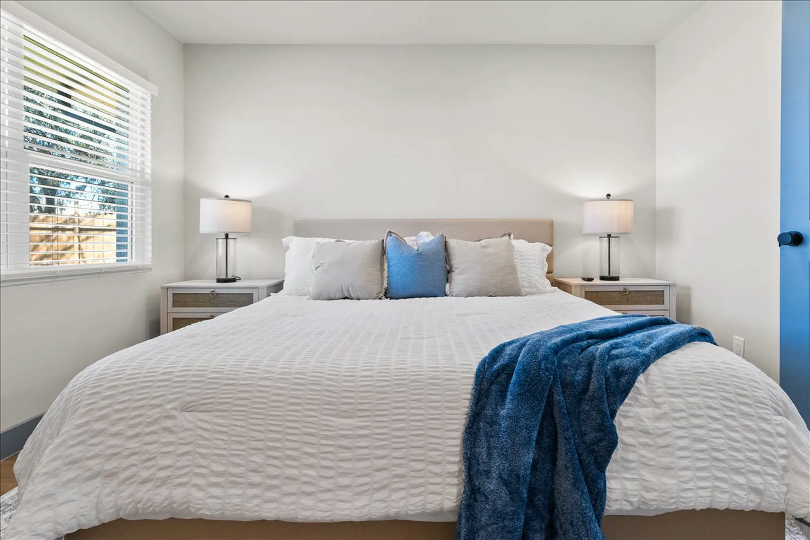 Primary bedroom after the renovation at Sherman St. in Melissa